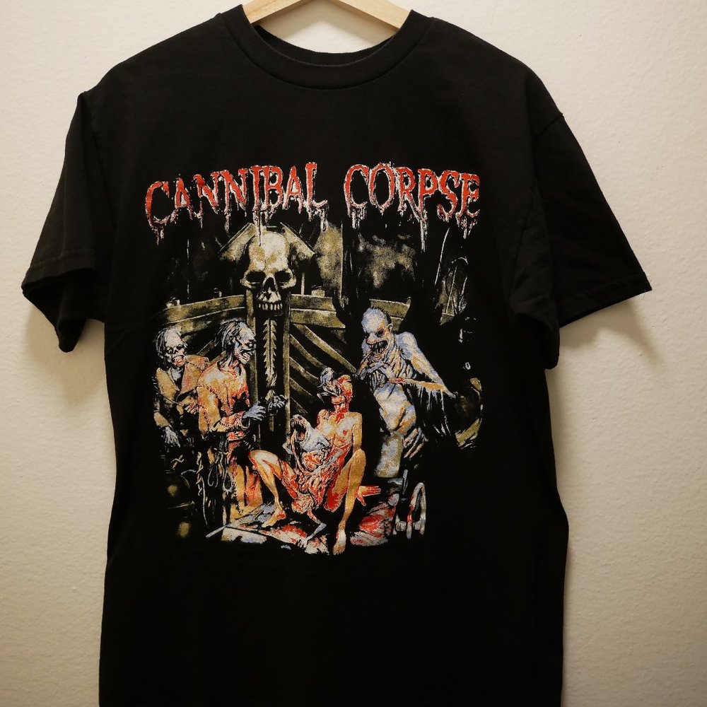 CANNIBAL CORPSE THE WRETCHED SPAWN 2004 ALBUM DEATH METAL MEDIUM COTTON T-SHIRT